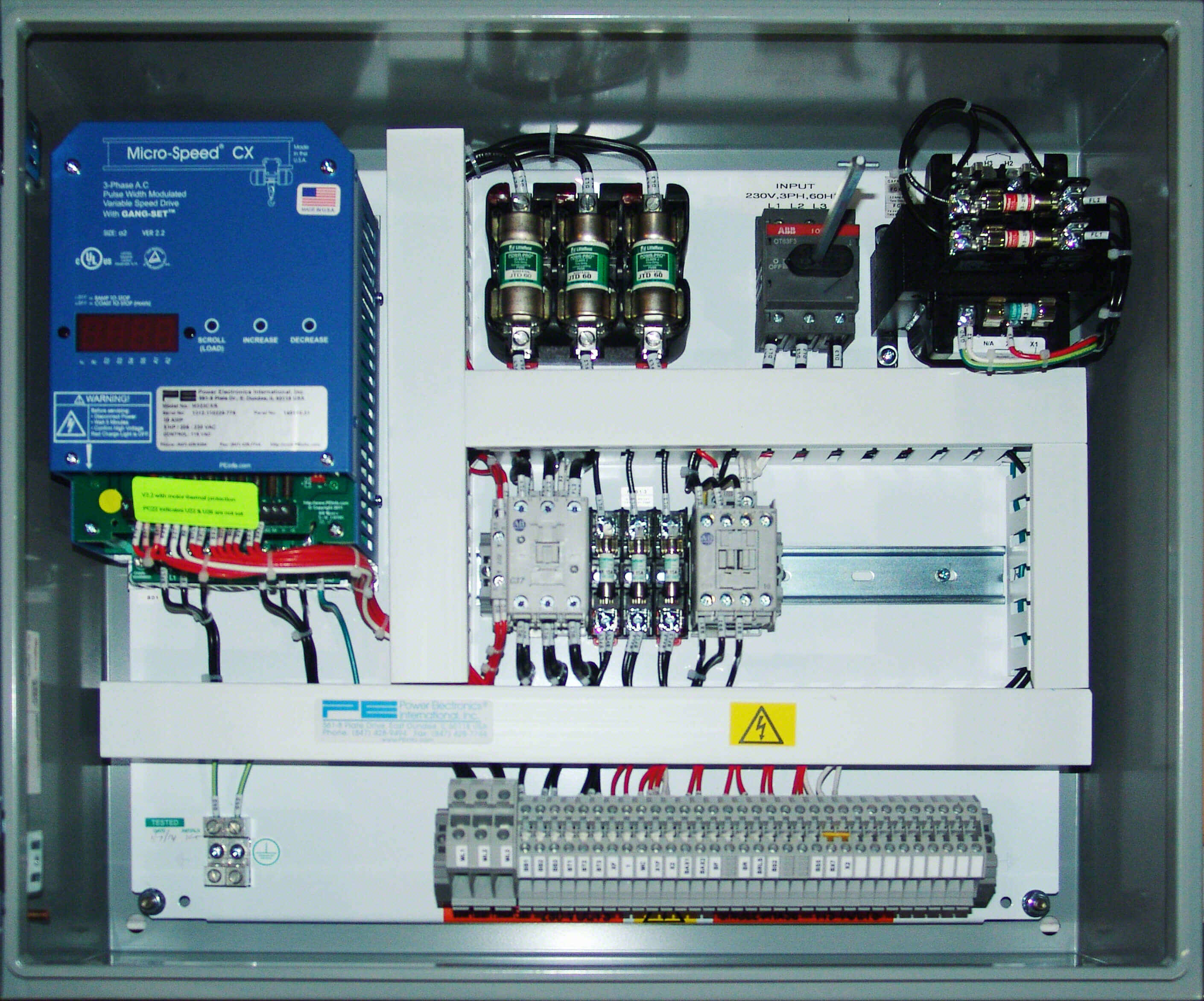 Standard Bridge/Jib Motion Control Panels (Power Elec.)